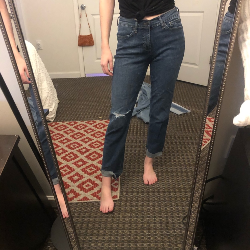 BANANA REPUBLIC dark wash girlfriend denim